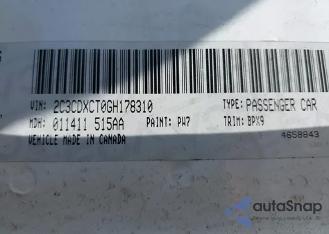 2016 Dodge Charger R/T from USA, damaged, VIN 2C3CDXCT0GH178310